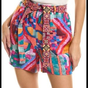 Johnny was Summer Daydream Linen Short Size M Color Multi